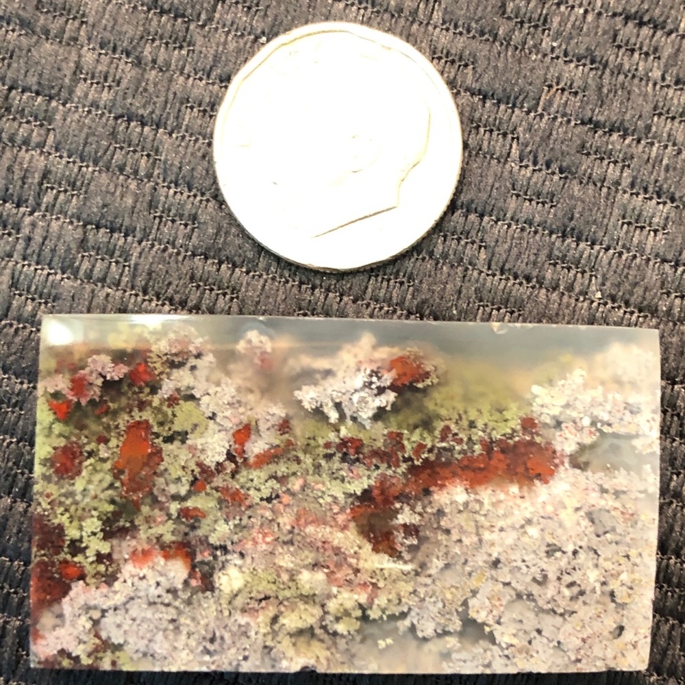 Landscape scene — natural moss agate
